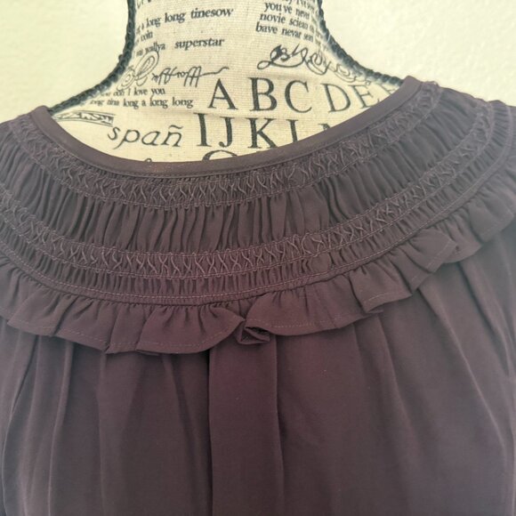 Loft Dark Plum Blouse - Picture 2 of 5